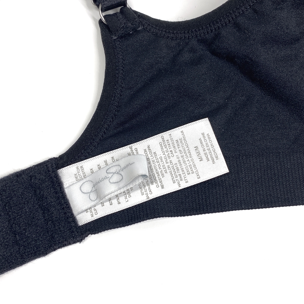 Jessica Simpson Wireless Full-Coverage Nursing Bra Size Medium Black 91949-01 - Picture 7 of 8